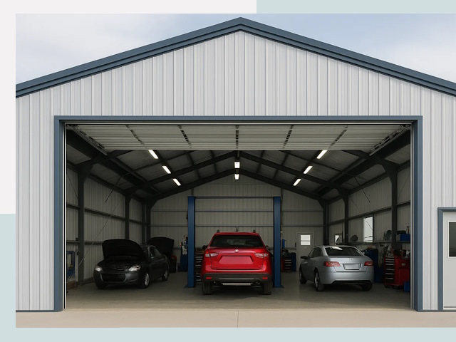 Ангары из сэндвич панелей от 610 руб. в Новосибирск