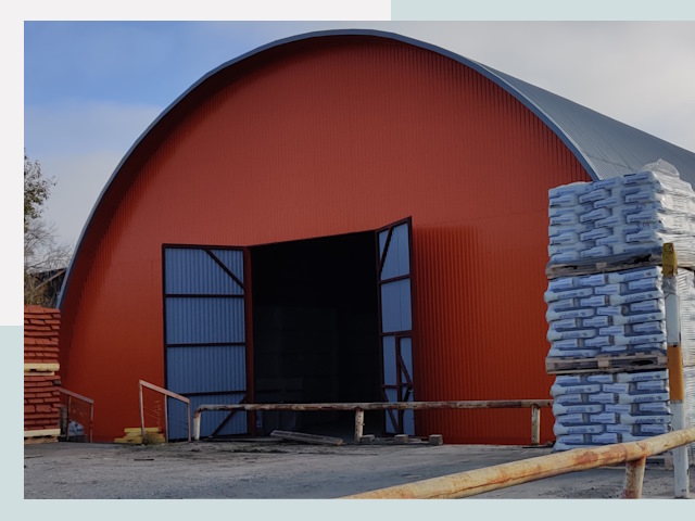 Полукруглые ангары по цене от 610 руб. в Новосибирск