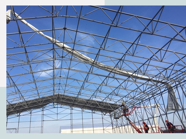 Шатровые ангары от 610 руб. в Новосибирске и Новосибирской области