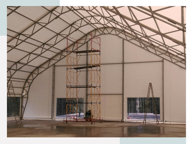 Шатровые ангары в Новосибирске