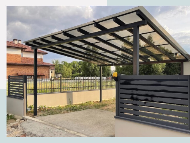 Металлические навесы в Новосибирск от 610 руб. за м²