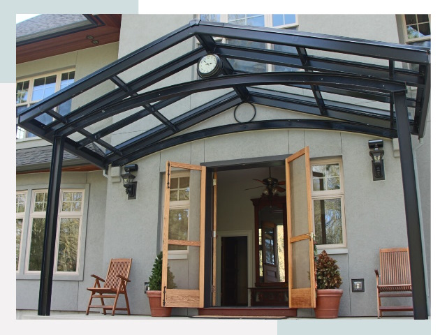 Козырьки металлические в Новосибирске